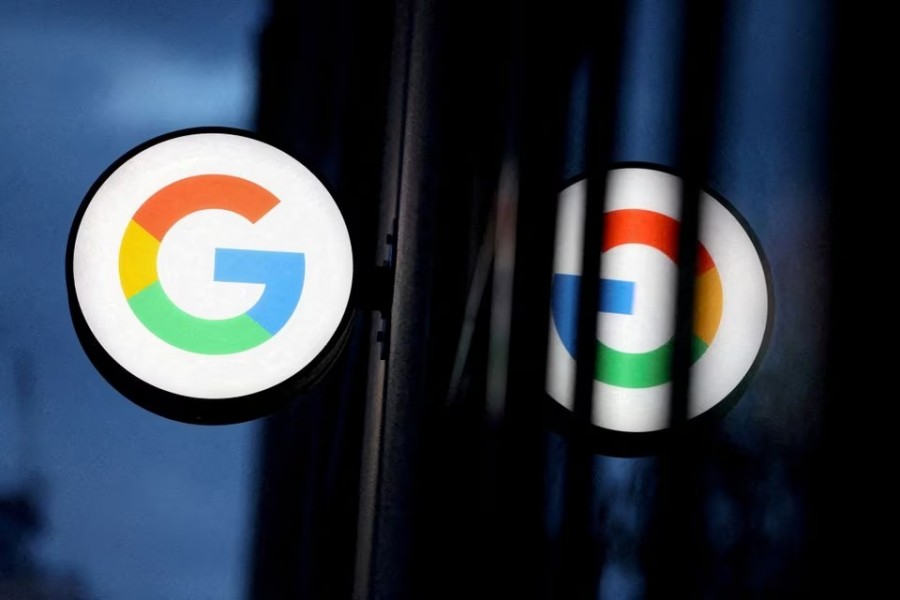 The logo for Google LLC is seen at the Google Store Chelsea in Manhattan, New York City, US on, November 17, 2021 — Reuters/Files