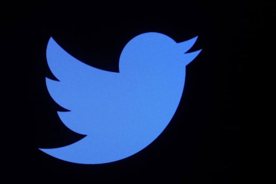 The logo for Twitter is displayed on a screen on the floor of the New York Stock Exchange (NYSE) in New York City, US on June 1, 2022 — Reuters/Files
