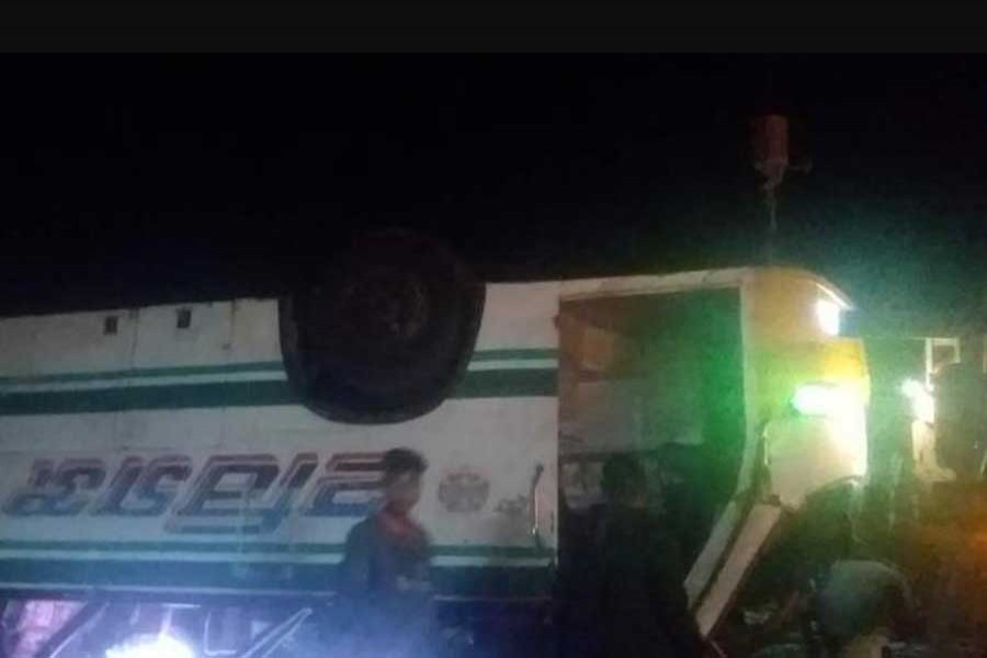 Four die, 30 injured as bus overturns in Habiganj