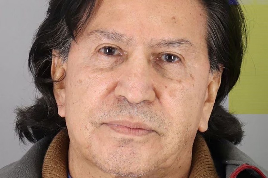 Peru's former president Alejandro Toledo Manrique poses in a police booking photo at San Mateo County jail in Redwood City, California, US in this handout photograph released on March 18, 2019 — San Mateo County Sheriff's Office/Handout via REUTERS.