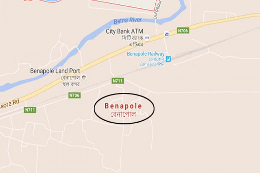 one held with 10 gold bars at benapole