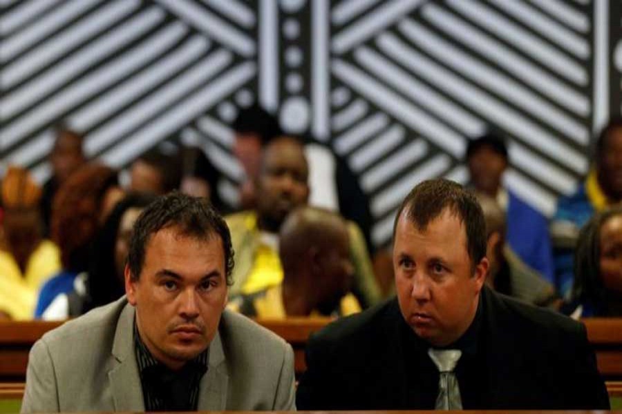 Willem Oosthuizen and Theo Martins Jackson denied any wrongdoing.  - Reuters photo