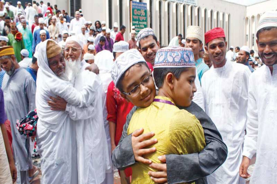 Muslims celebrate Eid-ul-Azha