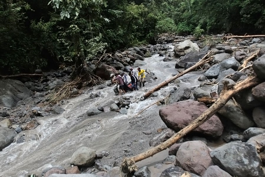 Rescuers carry the body of a victim after a flood hit Dua Warna waterfall in Sibolangit, North Sumatra, Indonesia, Monday, May 16, 2016 (AP file photo used for representation)