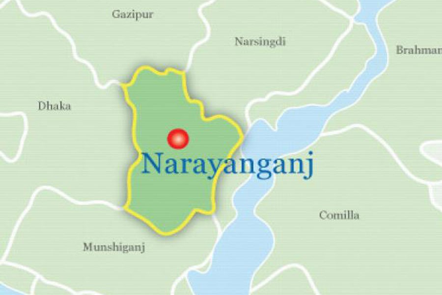 Google map showing Narayanganj district