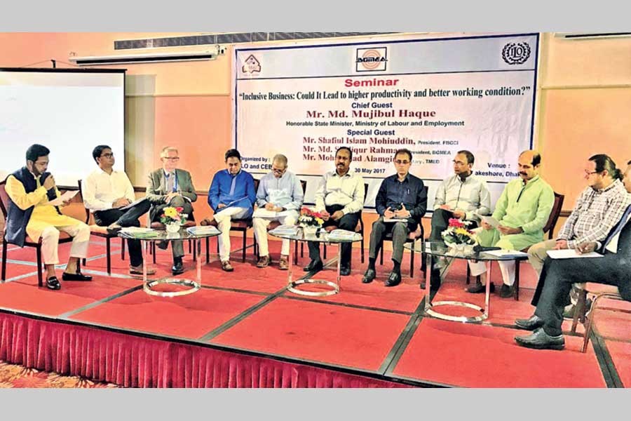 A discussion meeting organised by The Centre  of Excellence for the Bangladesh Apparel Industries - CEBAI photo