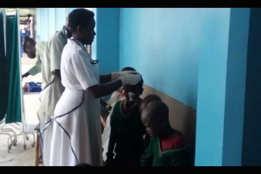 The victims are being treated at a local hospital (Photo Courtesy: Shabani Nasibu)
