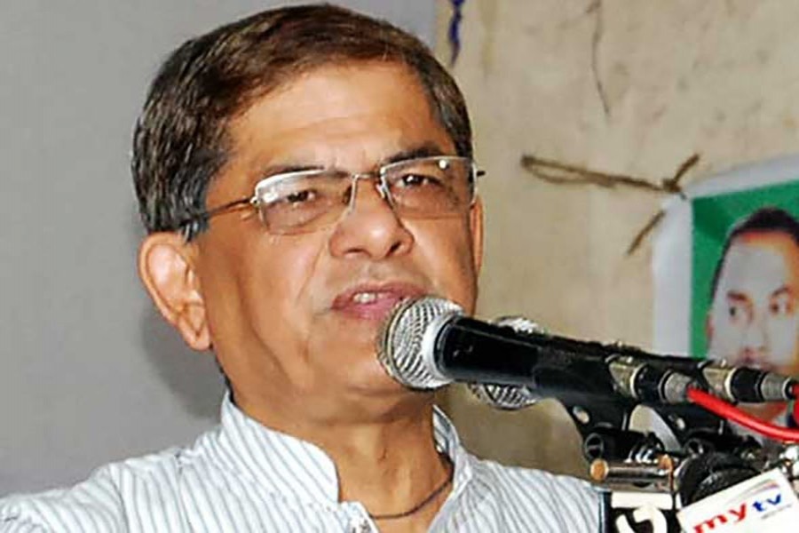 Speaking at a press conference at the party’s Nayapaltan central office, party secretary general Mirza Fakhrul Islam Alamgir said they will have to obey 23 conditions when holding the rally. File Photo