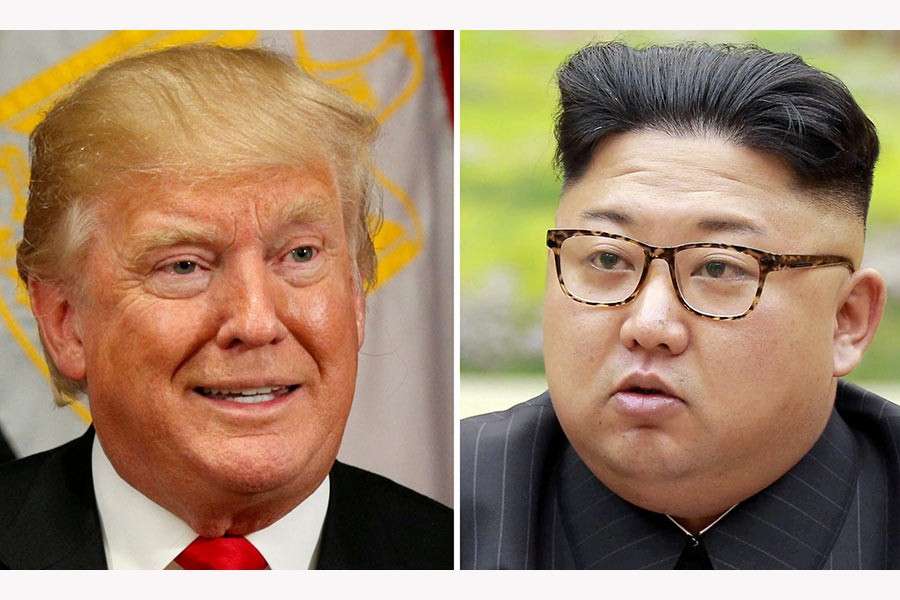 The war of words between Donald Trump and North Kim Jong-un sees no sign of abating. Photo: Reuters