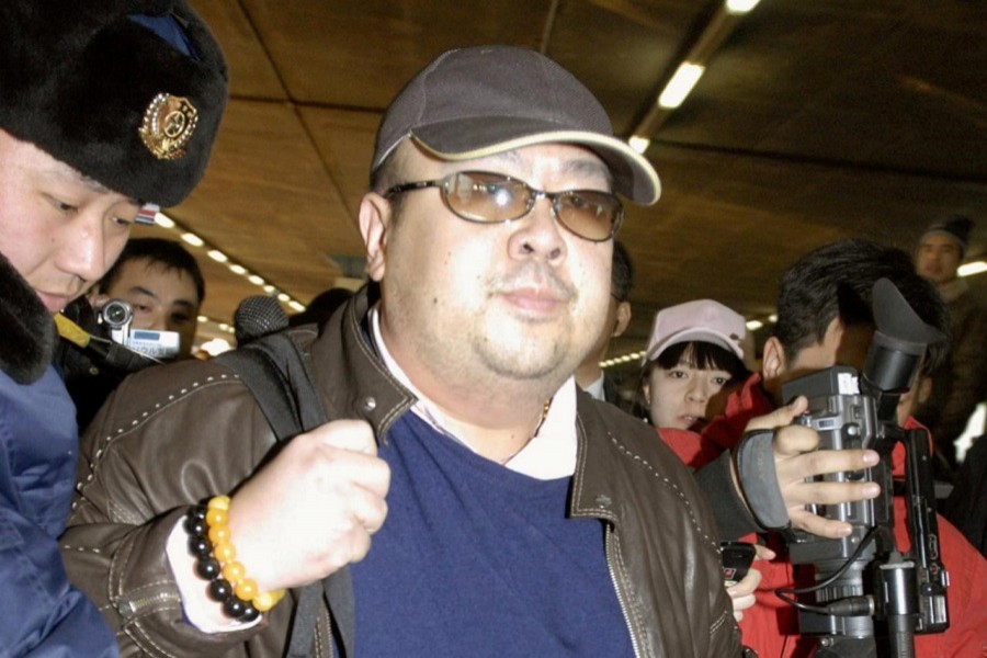 Kim Jong Nam arrives at Beijing airport in Beijing, China, in this photo taken by Kyodo February 11, 2007. Kyodo/via REUTERS/File Photo