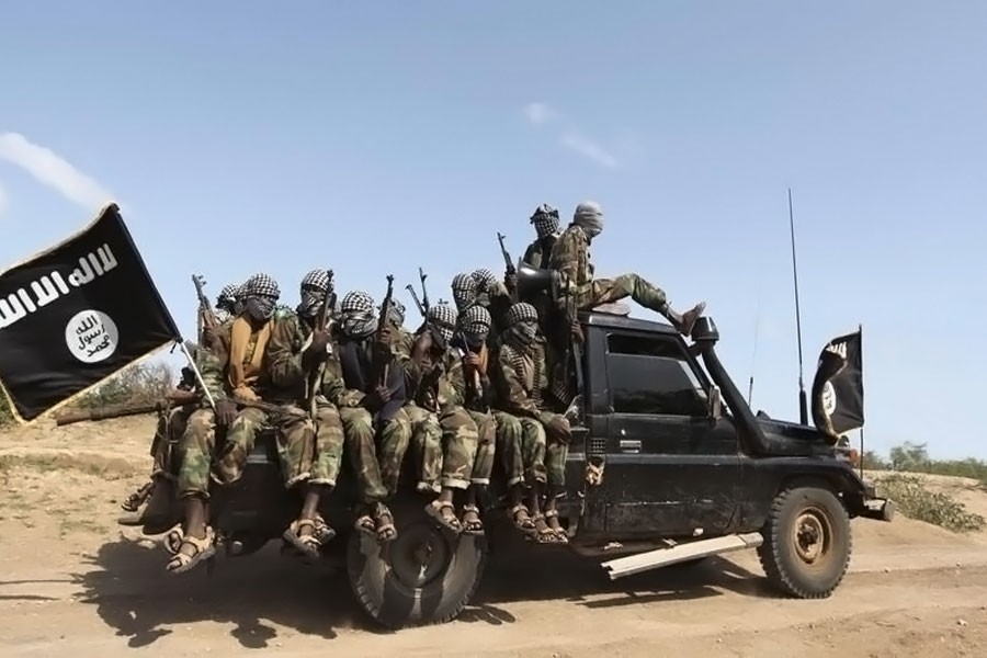 Members of al Shabaab, al Qaeda-linked insurgents, ride in a pick-up truck after distributing relief to an internally displaced camp outside Somalia's capital (Reuters photo used for representation)