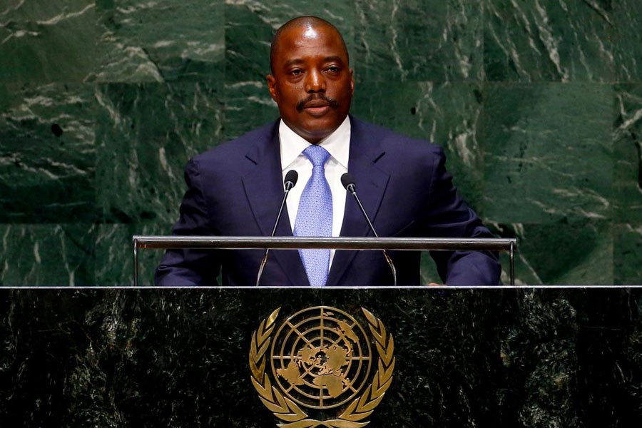 Joseph Kabila, President of the Democratic Republic of the Congo, addresses the 69th United Nations General Assembly at the UN headquarters in New York, US September 25, 2014. (REUTERS)