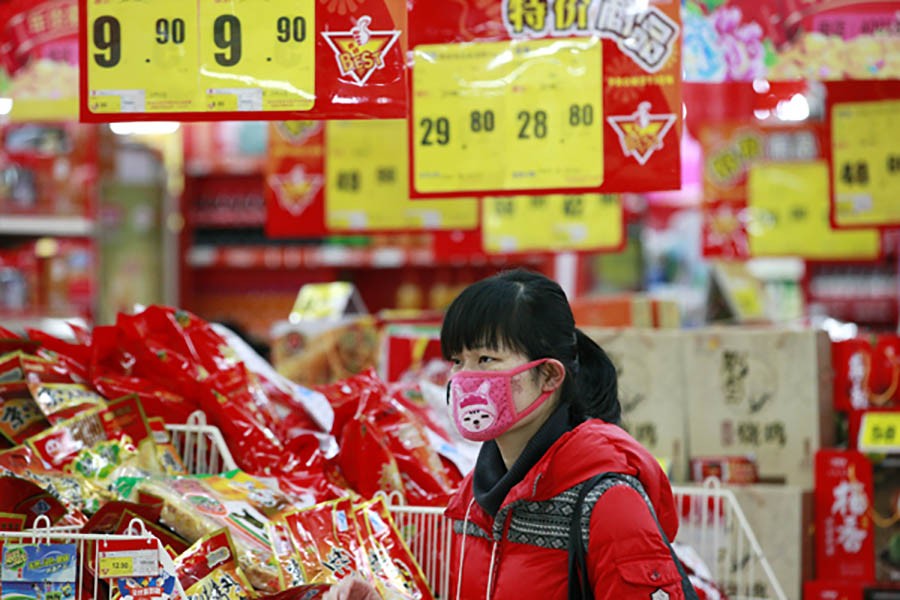 China inflation eases in January