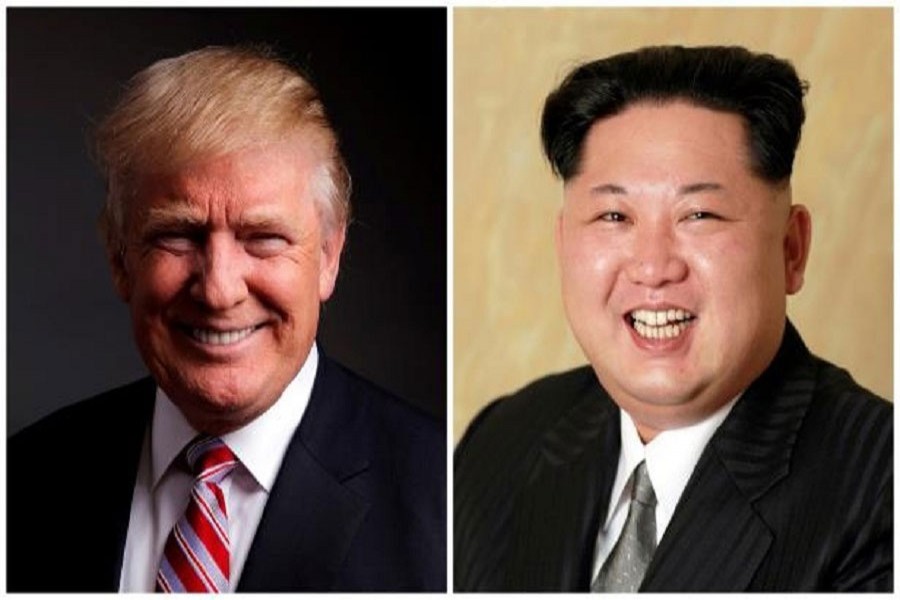 US President Donald Trump and North Korean supreme leader Kim Jong Un  are seen in this combination photo.Reuters/Files