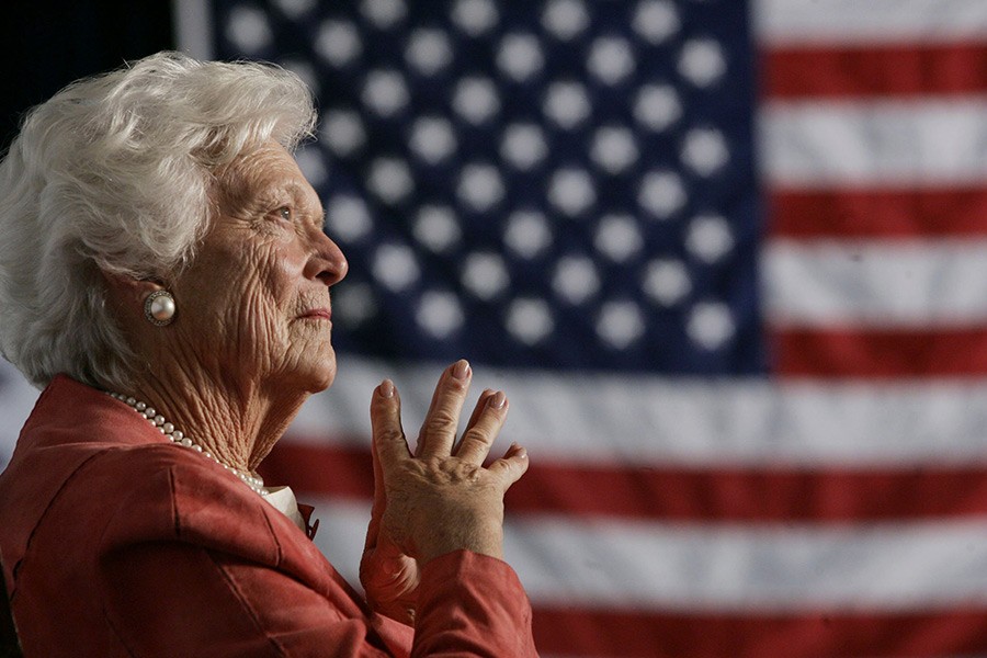 Former US first lady Barbara Bush - Reuters/File