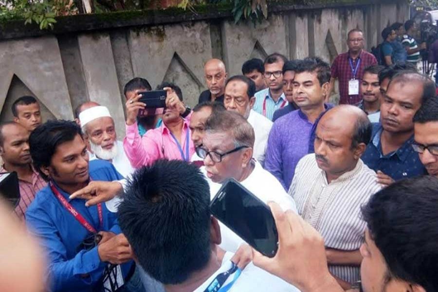 Sylhet BNP mayoral candidate Ariful Haque Chowdhury alleged that his agents have been kicked out from two polling centres. Photo: UNB