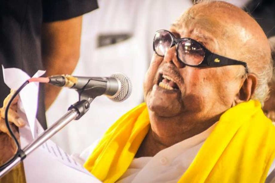 Veteran Indian politician M Karunanidhi dies at 94
