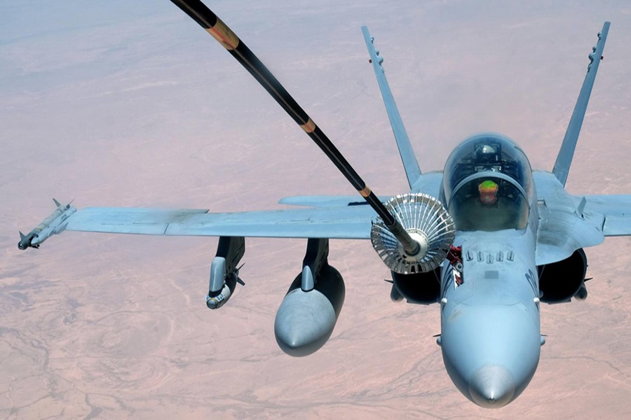 A US F-18 Super Hornet is seen in this representational photo — US Air Force photo via Reuters