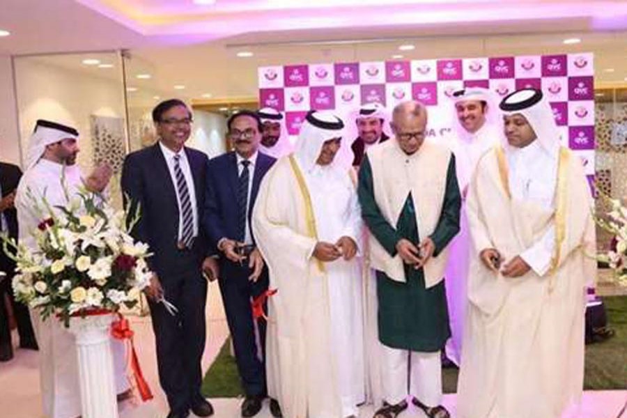 Qatar’s ambassador to Bangladesh Ahmed Mohamed al-Dehaimi opens the Qatar Visa Centre opens a Qatar Visa Centre