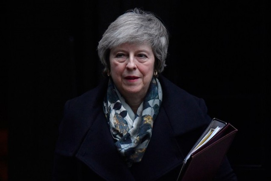 Britain's Prime Minister Theresa May leaves 10 Downing Steet in London, Britain, December 17, 2018. Reuters