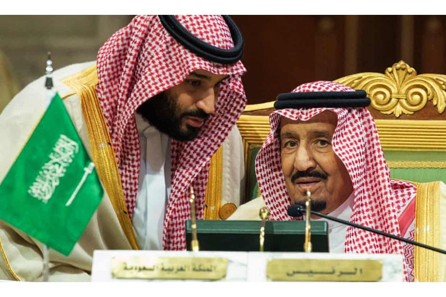 King Salman (right) and his son, Crown Prince Mohammed bin Salman.     -AP photo