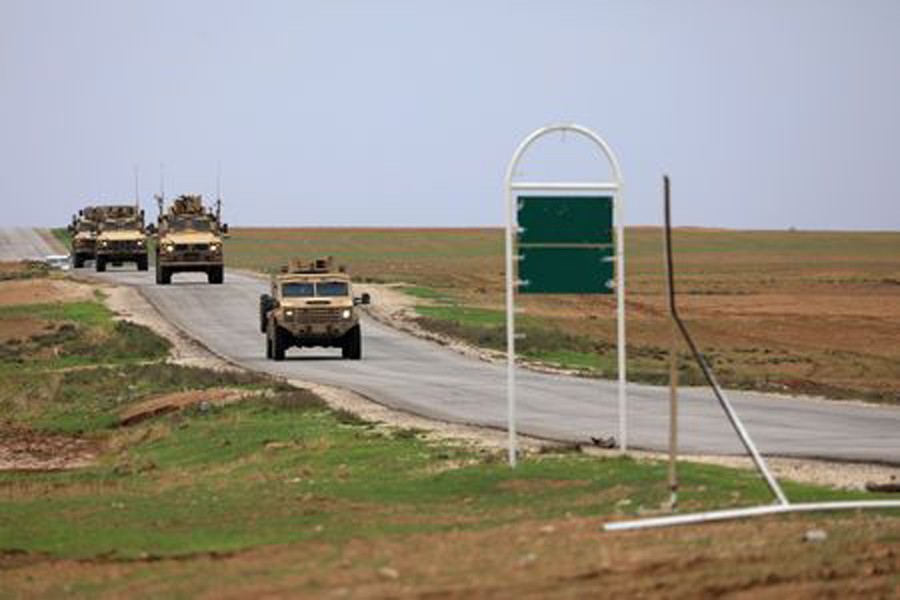 US troops patrol near Turkish border in Hasakah, Syria, November 4, 2018. Reuters/File Photo