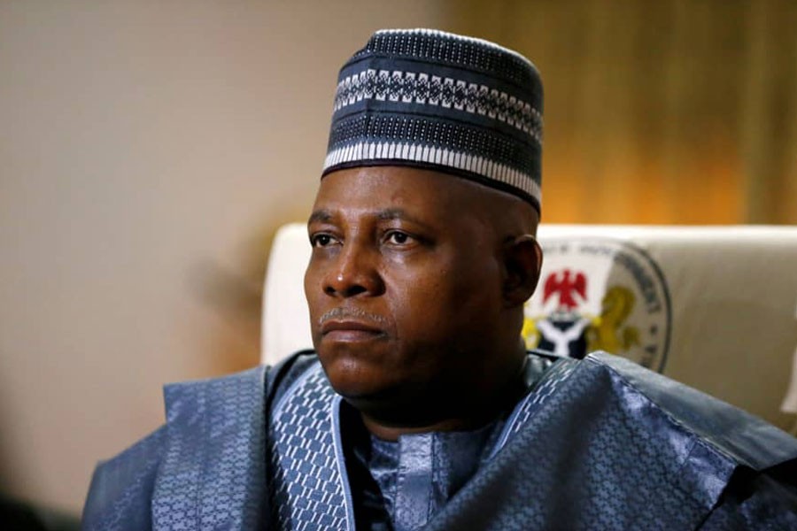 Kashim Shettima, governor of Borno state, looks on during an interview with Reuters in Maiduguri, in 2017 - REUTERS