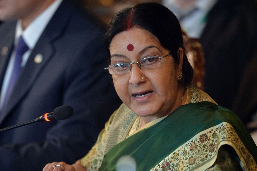 India's External Affairs Minister Sushma Swaraj- AP photo