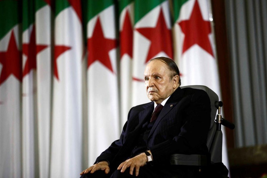 Algeiran President Abdelaziz Bouteflika during a swearing-in ceremony in Algiers April 28, 2014 – Reuters file photo