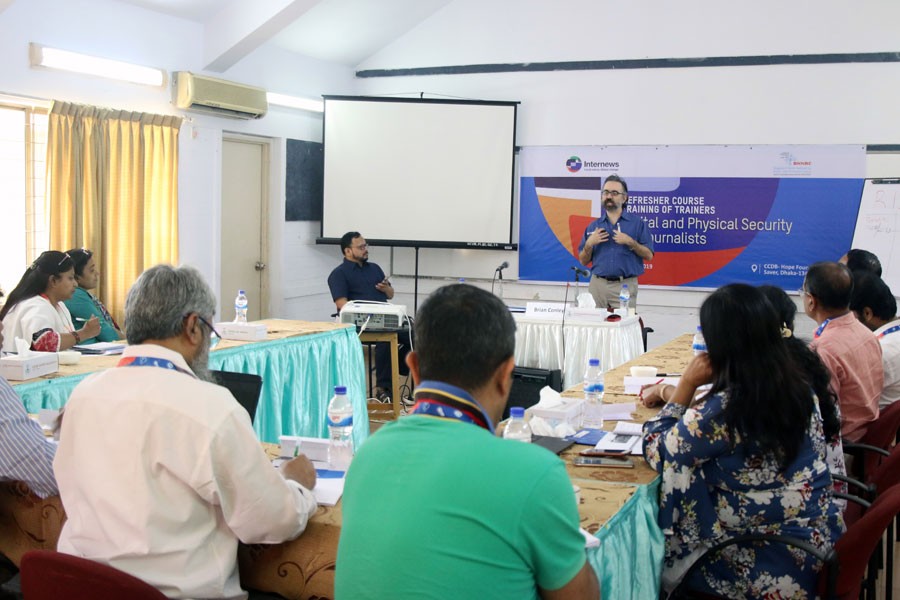 Workshop on digital security for journalists held in city