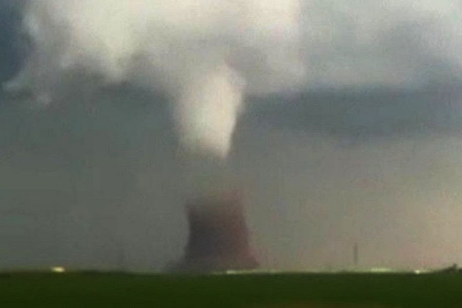 Rare tornado hits Romania
