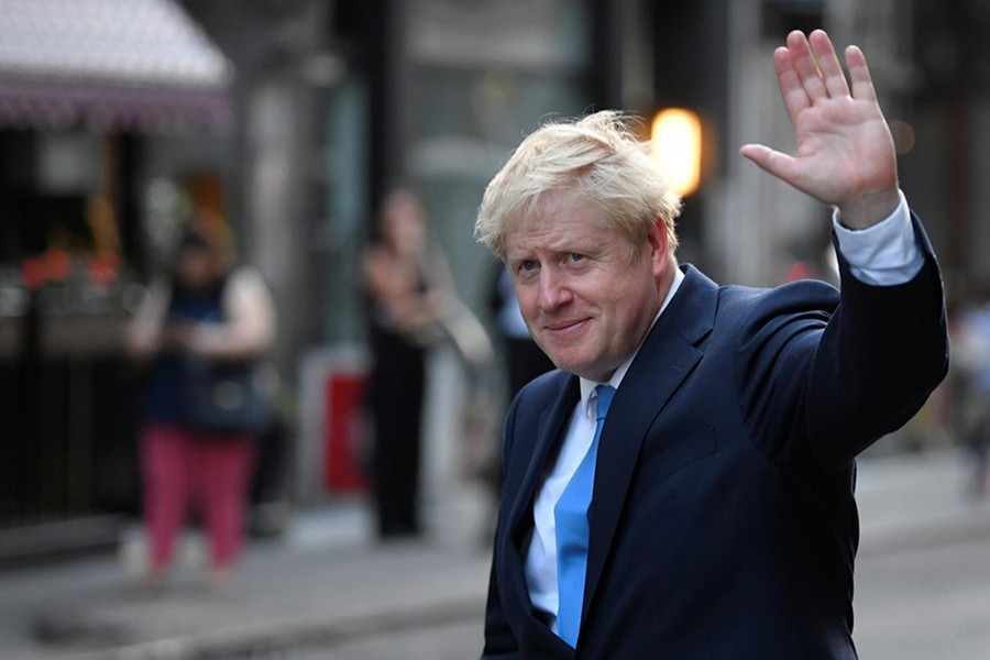 Boris Johnson, leader of the Britain's Conservative Party, leaves a private reception in central London, Britain on July 23, 2019 — Reuters photo