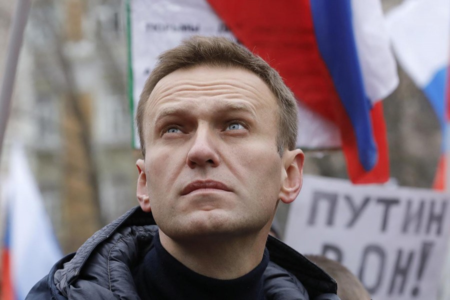 Russian opposition leader Alexei Navalny attends a rally in memory of politician Boris Nemtsov, who was assassinated in 2015, in Moscow, Russia on February 24, 2019 — Reuters/Files