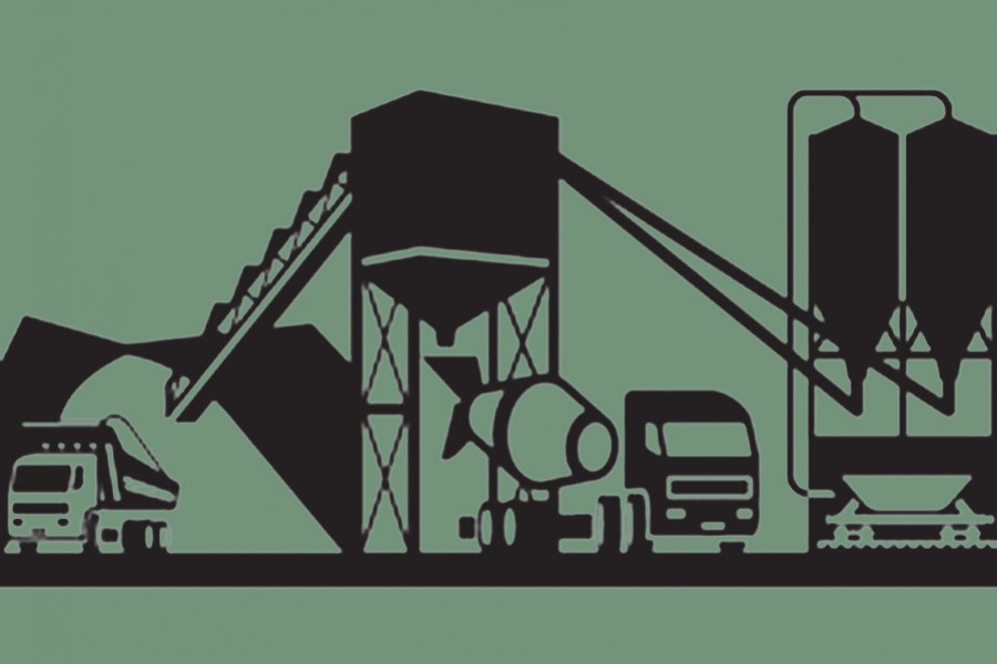 Representational image of a cement factory