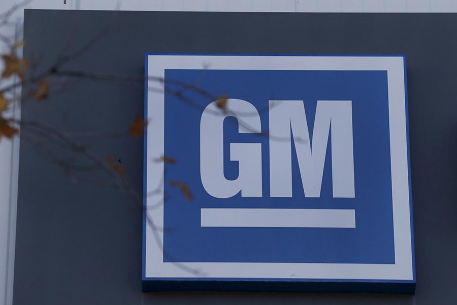 The GM logo is seen in this undated Reuters photo