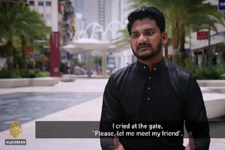 Bangladeshi youth Md Rayhan Kabir is featured in a 25-minute Al Jazeera report titled “Locked up in Malaysia’s Lockdown” on its 101 East programme on July 03 — Collected Photo via Twitter