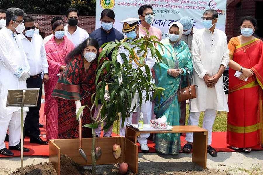 Speaker opens tree plantation drive on Parliament premises
