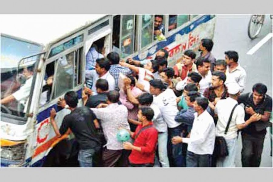 Return of chaos in  public buses
