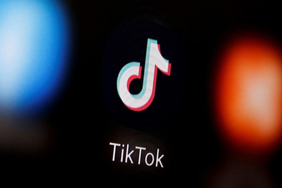 A TikTok logo is displayed on a smartphone in this illustration — Reuters/Files