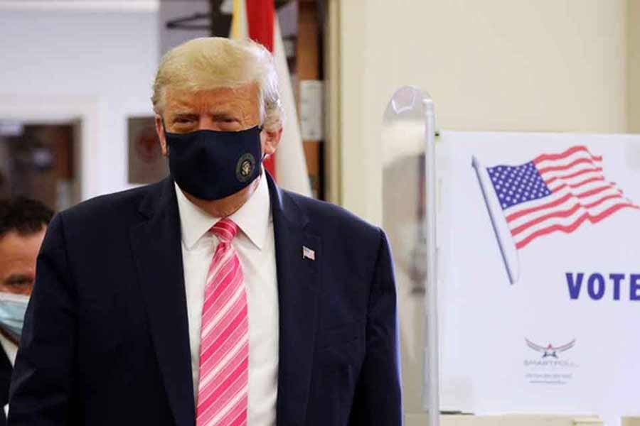 New Florida resident Trump casts presidential ballot for himself
