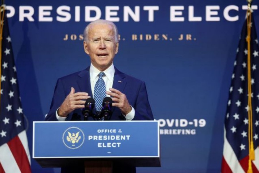US President-elect Joe Biden meets with members of transition coronavirus advisory board in Wilmington, Delaware, US on November 9, 2020 — Reuters/Files