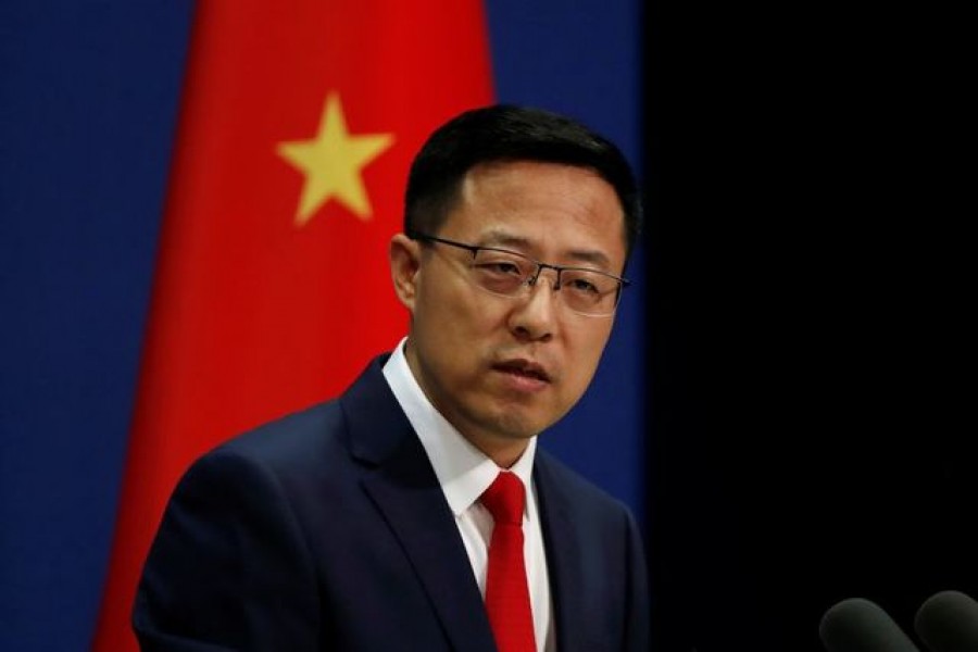 Chinese Foreign Ministry spokesman Zhao Lijian attends a news conference in Beijing, China, September 10, 2020 — Reuters/Files