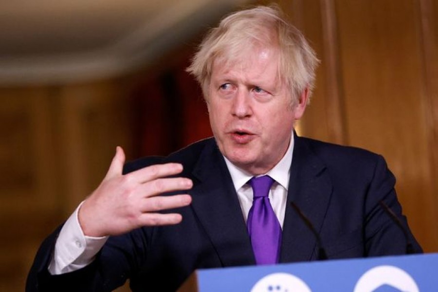 Britain's Prime Minister Boris Johnson speaks during a news conference on the ongoing situation with the coronavirus disease (Covid-19), at Downing Street in London, Britain on December 2, 2020  — Reuters/Files