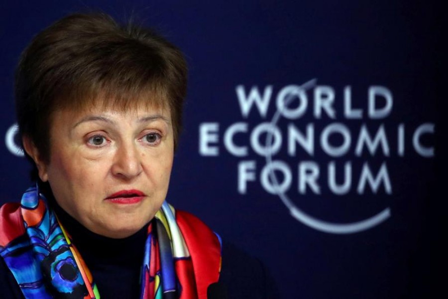 IMF Managing Director Kristalina Georgieva speaks at a news conference ahead of the World Economic Forum (WEF) in Davos, Switzerland on January 20, 2020 — Reuters/Files