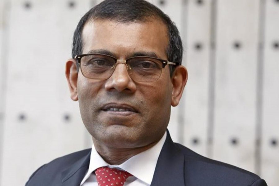 File photo of Maldives' former president Mohamed Nasheed