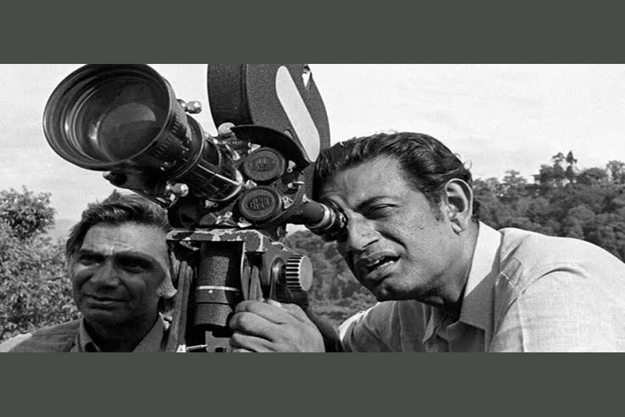 Satyajit Ray behind the camera