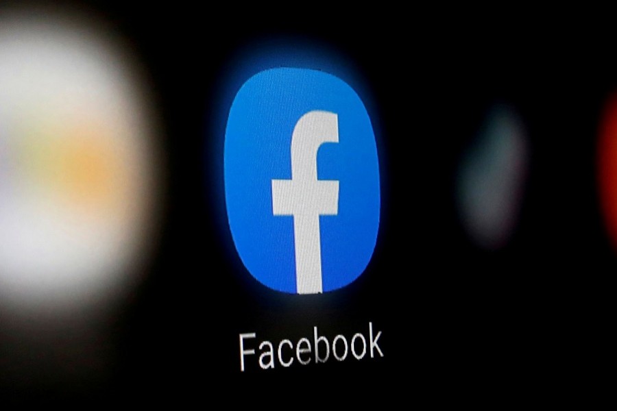 A Facebook logo is displayed on a smartphone in this illustration taken January 6, 2020. REUTERS/Dado Ruvic/Illustration/File Photo