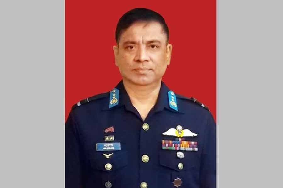 Air chief adorned with new Air Marshal rank badge 