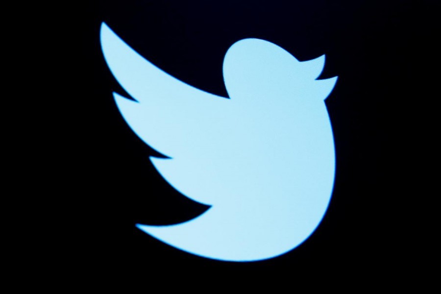 The Twitter logo is seen in this undated Reuters photo