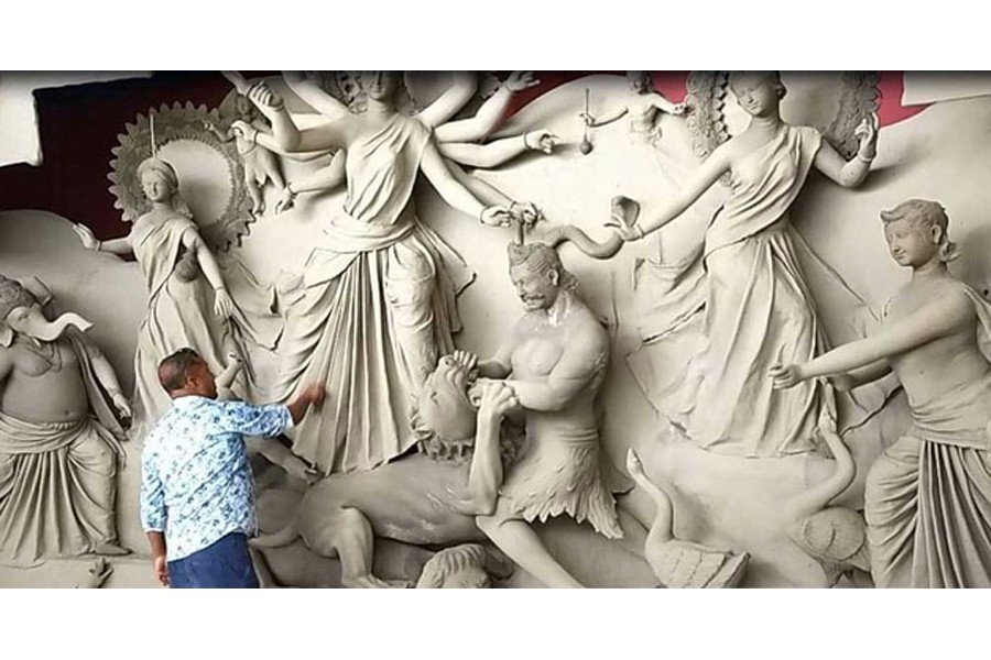 A race against time for artisans ahead of Durga Puja